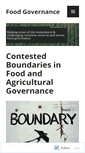 Mobile Screenshot of foodgovernance.com